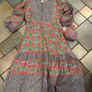 Sue Sartor Floral Patterned Dress - Multicolor